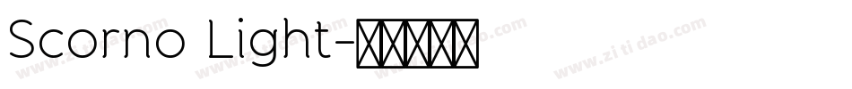 Scorno Light字体转换